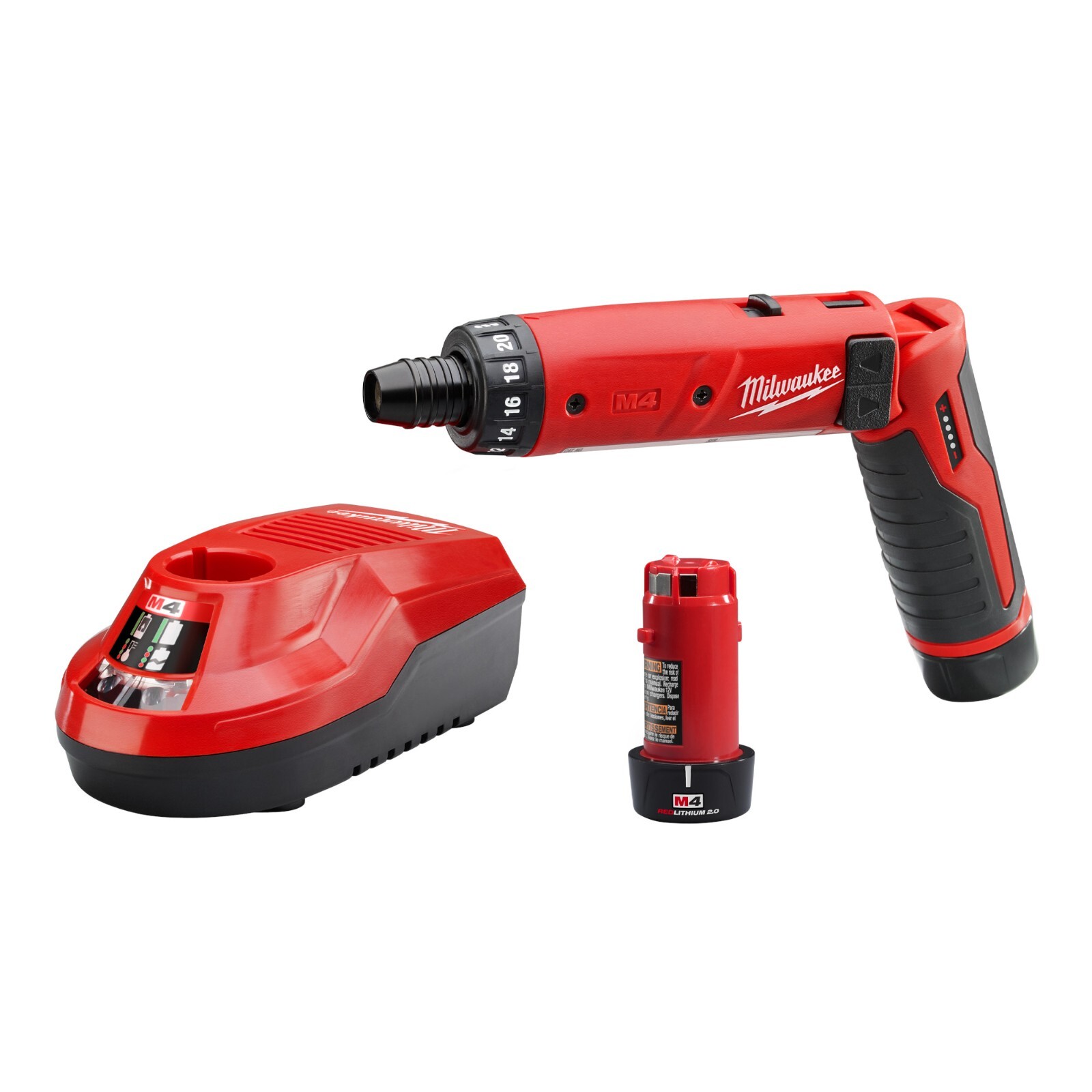 Milwaukee 2101-22 M4 1/4" Hex Screwdriver Kit