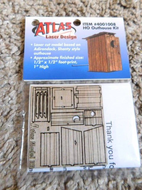Atlas HO #4001008 Outhouse Kit