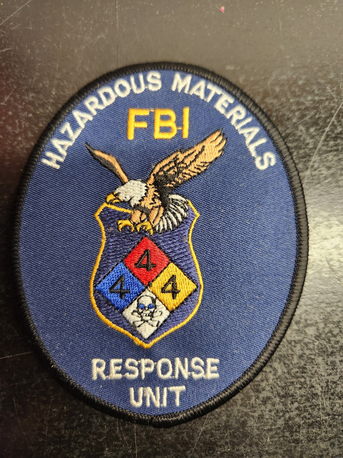 FBI Hazardous Materials Response Unit Patch For Display Only - Collectable