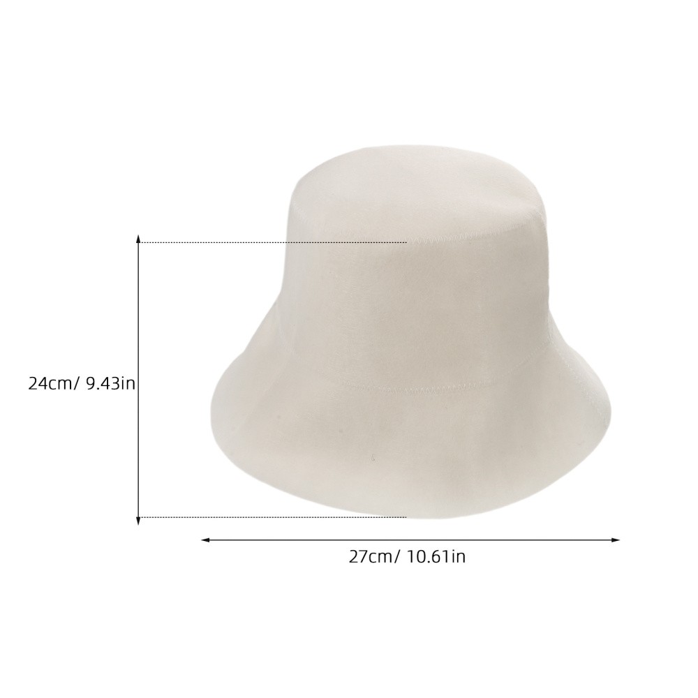 2pcs Felt Sauna Hat: Wool Bath Cap - Breathable Insulating Headwear - Bucket