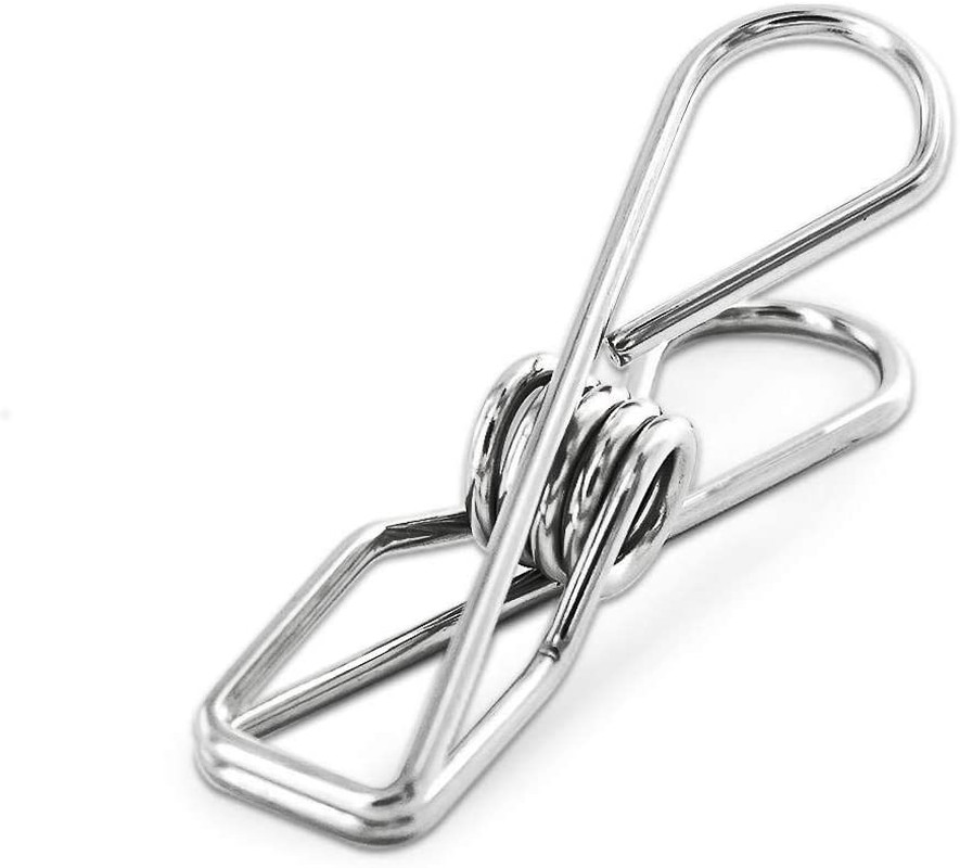 40 Pack Stainless Steel Small Clothes Pins Durable Clothes Pegs Multi-Purpose Me
