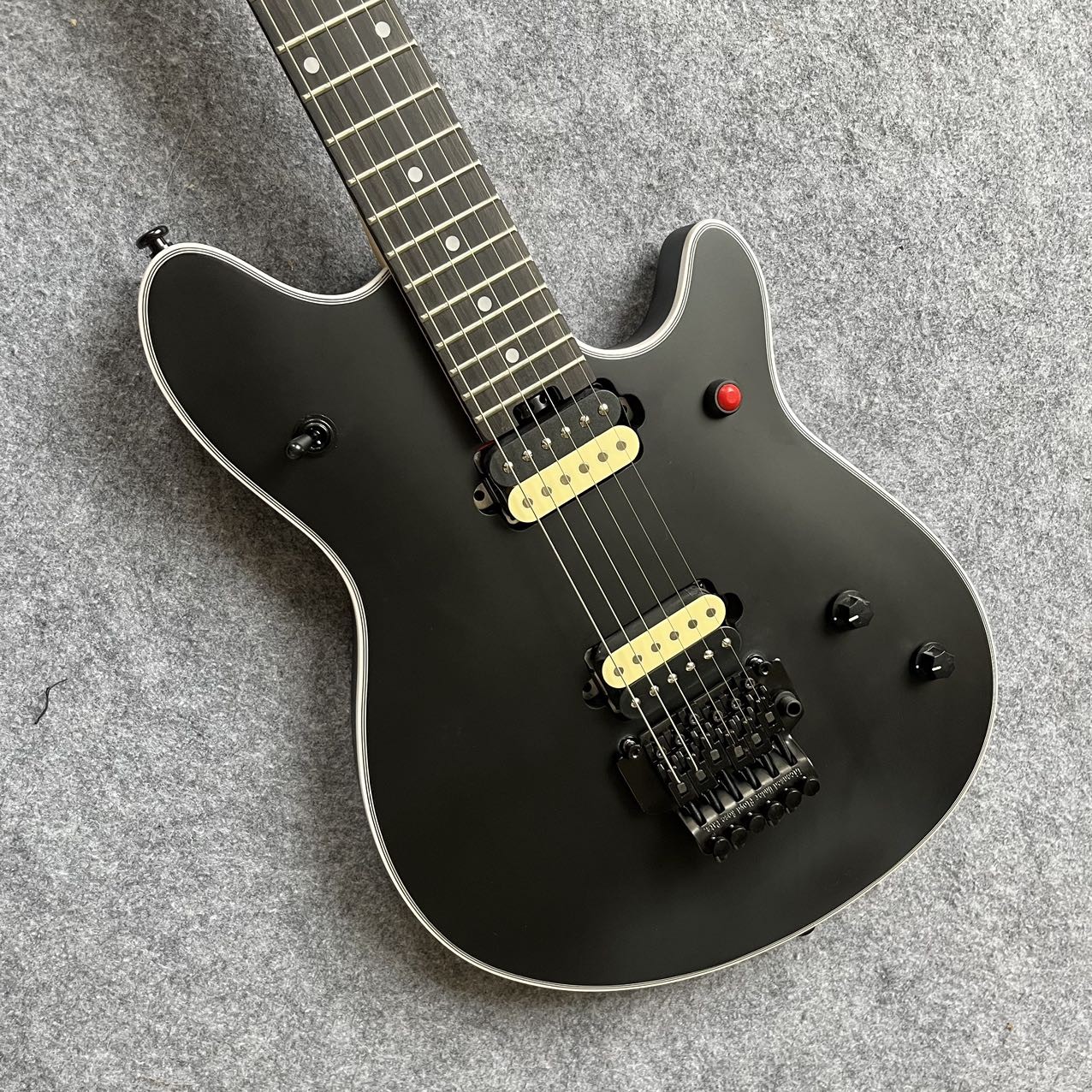 Signature 22 Frets Electric Guitar Matte Humbucker Pickups Black Hardware
