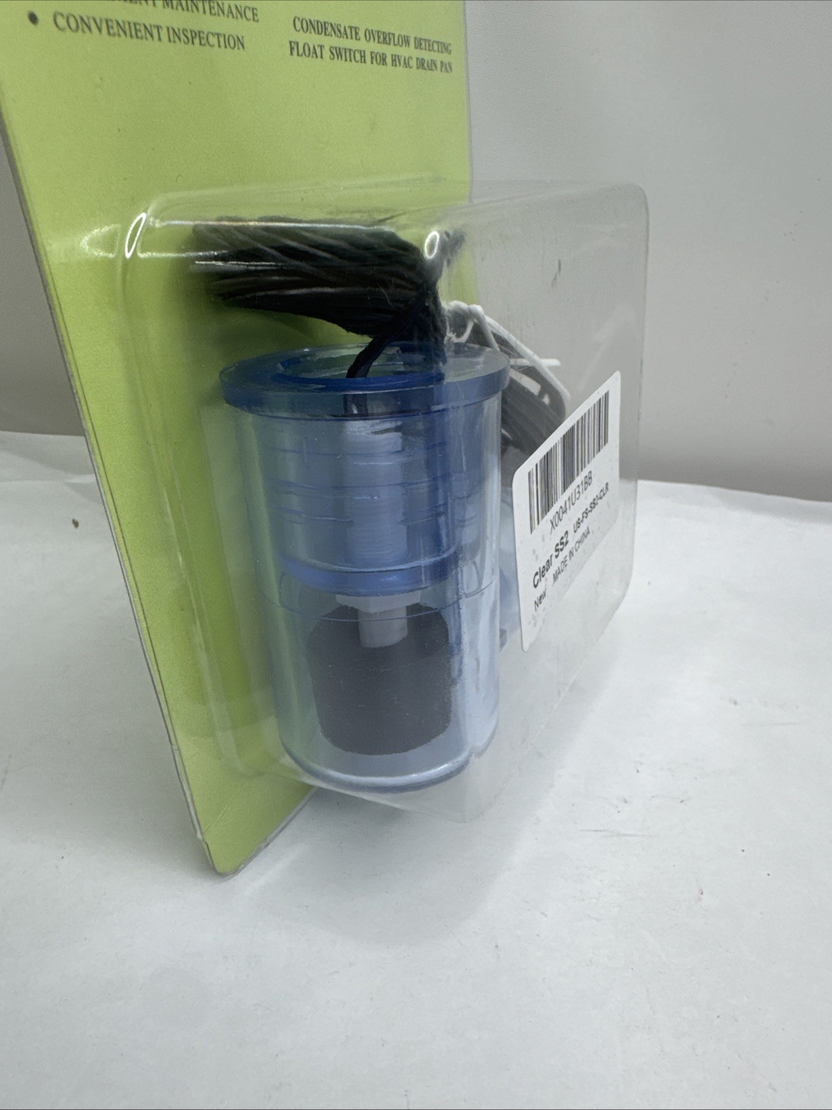 SS2 Condensate Float Switch Clear Overflow Safety Level Sensor for HVAC - NEW