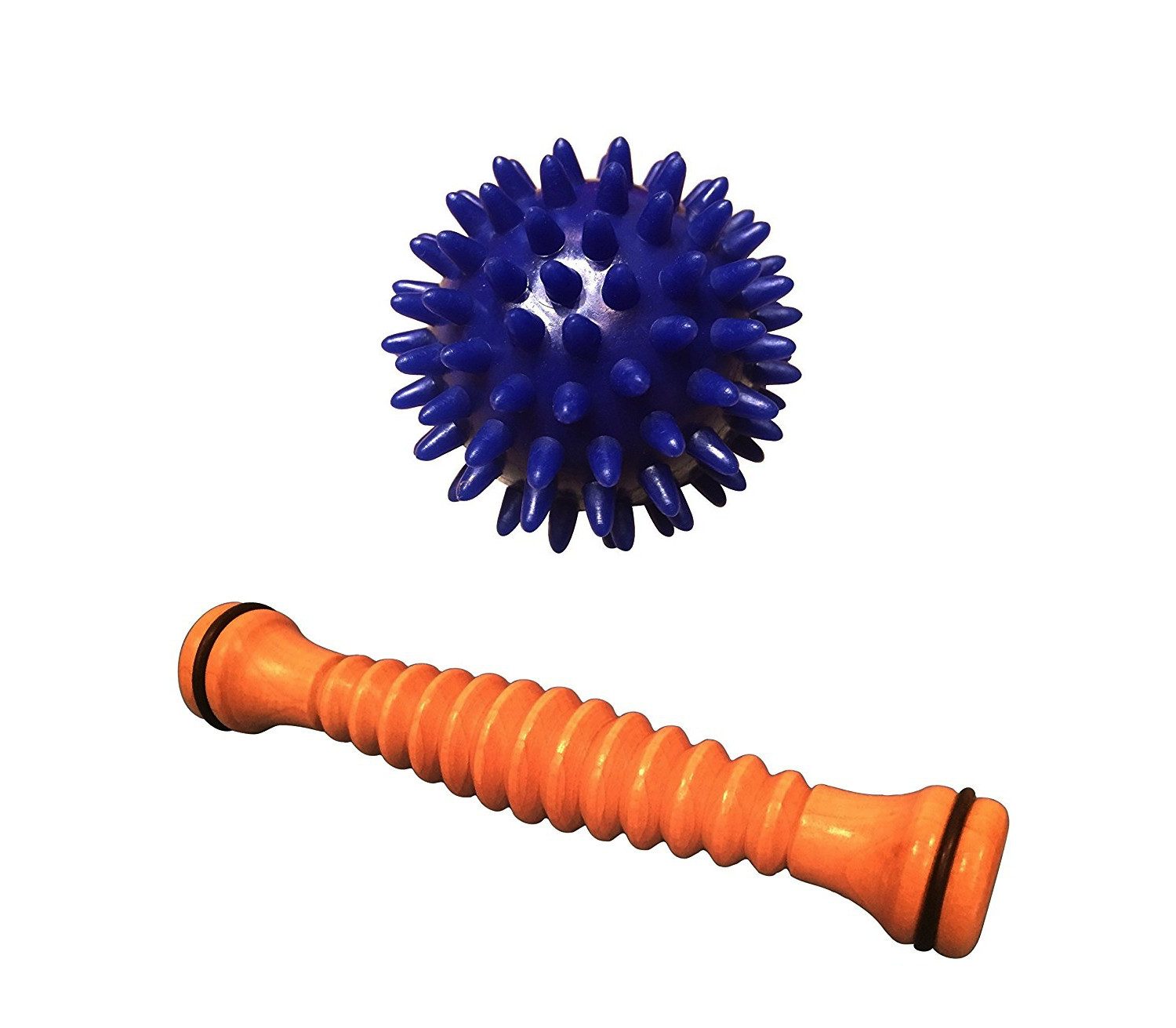 Foot Roller and Porcupine Ball - Wood Foot Massage Roller for Plantar Fasciitis