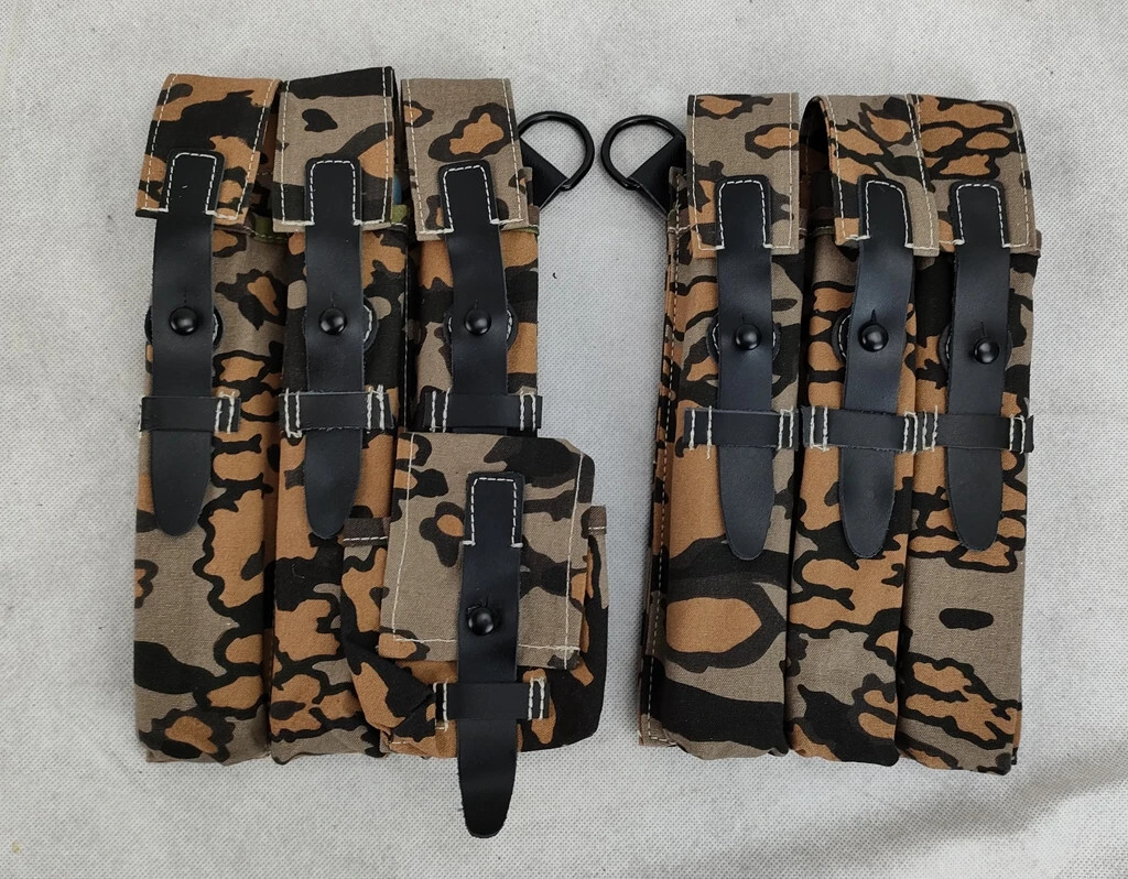 tactics GERMAN MP AUTUMN OAK LEAF CAMO canvas AMMO POUCH PAIR