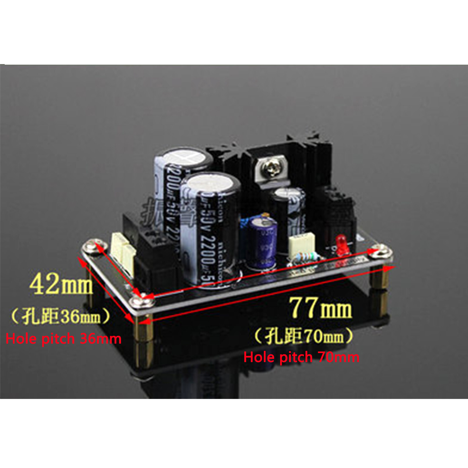 1pc LM317 adjustable linear regulator power supply board with rectifier filter