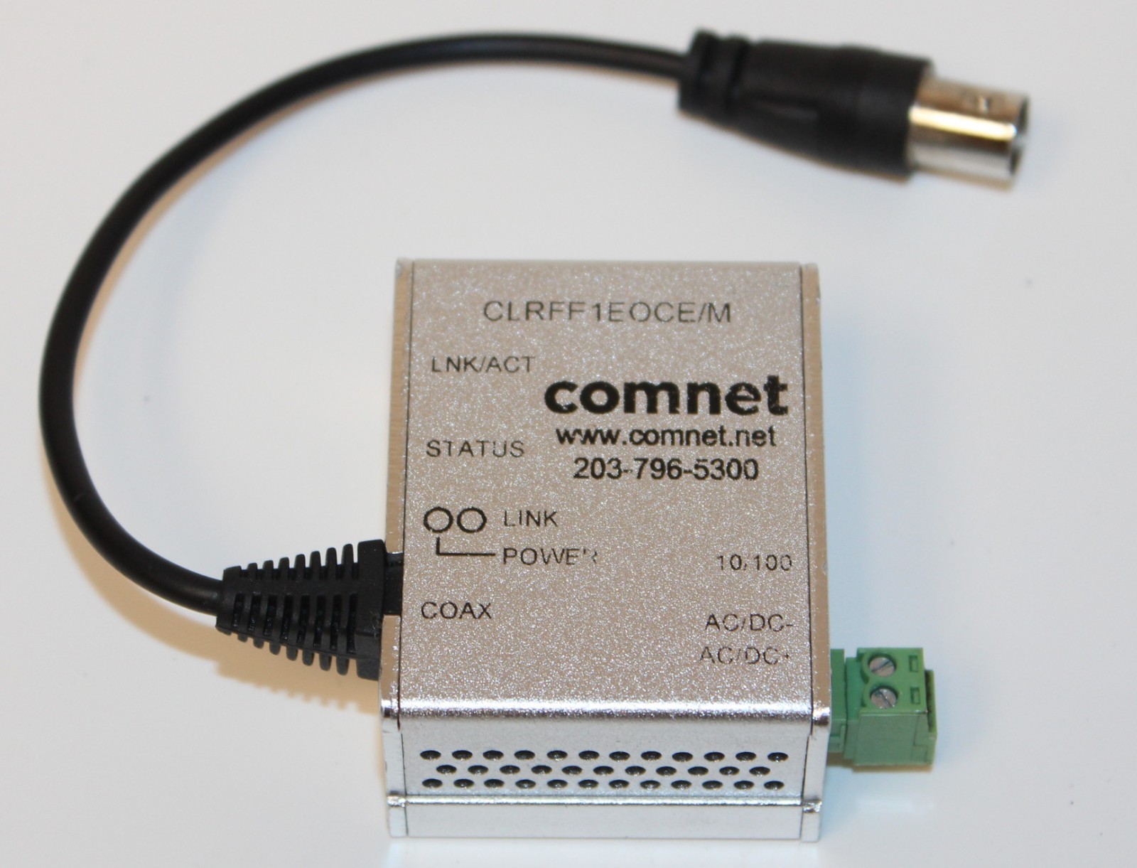 Comnet CLRFE1EOCP/M Mini Ethernet-Over-Coax or UTP Extender Remote Unit