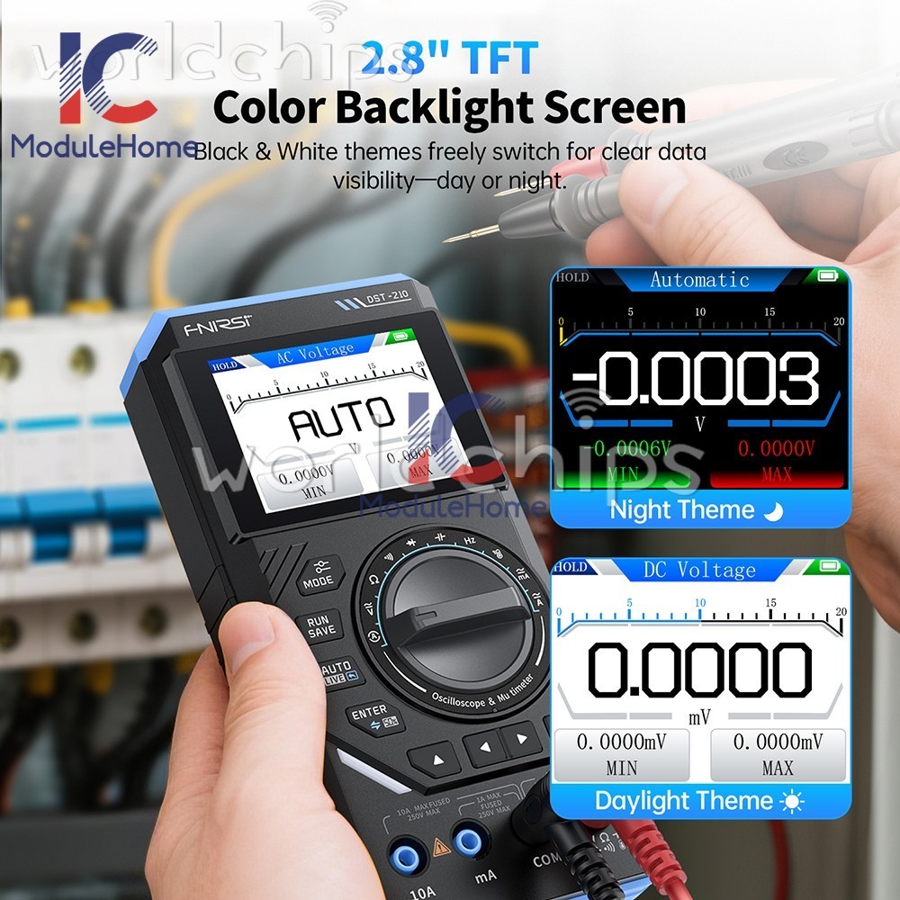 FNIRSI 2C23T 2C53T Digital Oscilloscope Multimeter Function Signal Generator