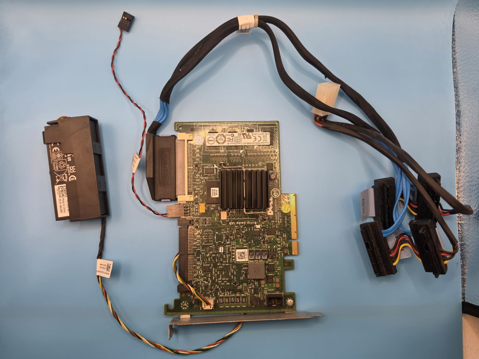 Dell PowerEdge T310 PERC 6/i PCIe SAS SATA RAID Controller Kit w/ Battery & Cabl