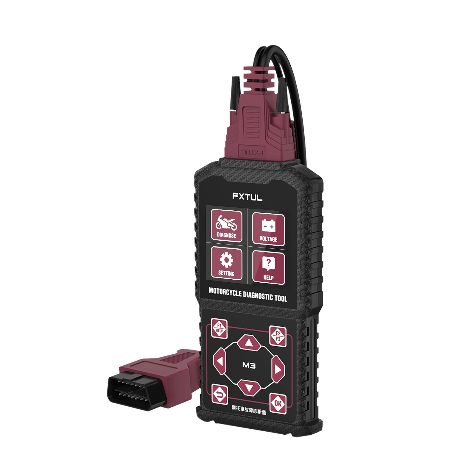 FXTUL M3-B Motorcycle Diagnostic Scanner OBD2 Code Reader for YAMAHA KYMCO SYM