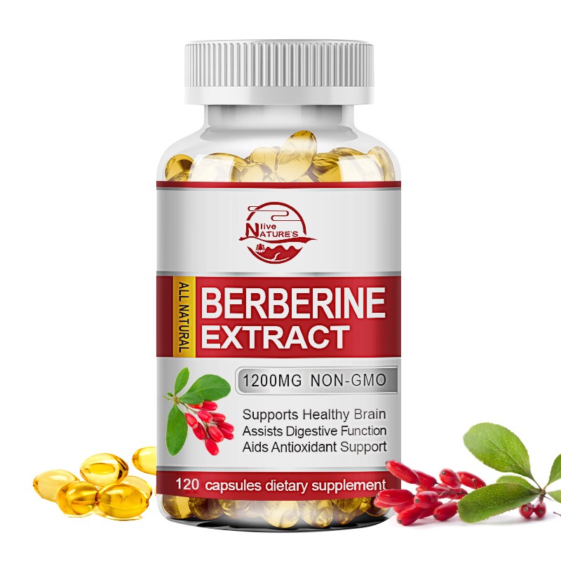 120 Capsules Premium Berberine HCL 1200mg High Potency Blood Sugar Support US