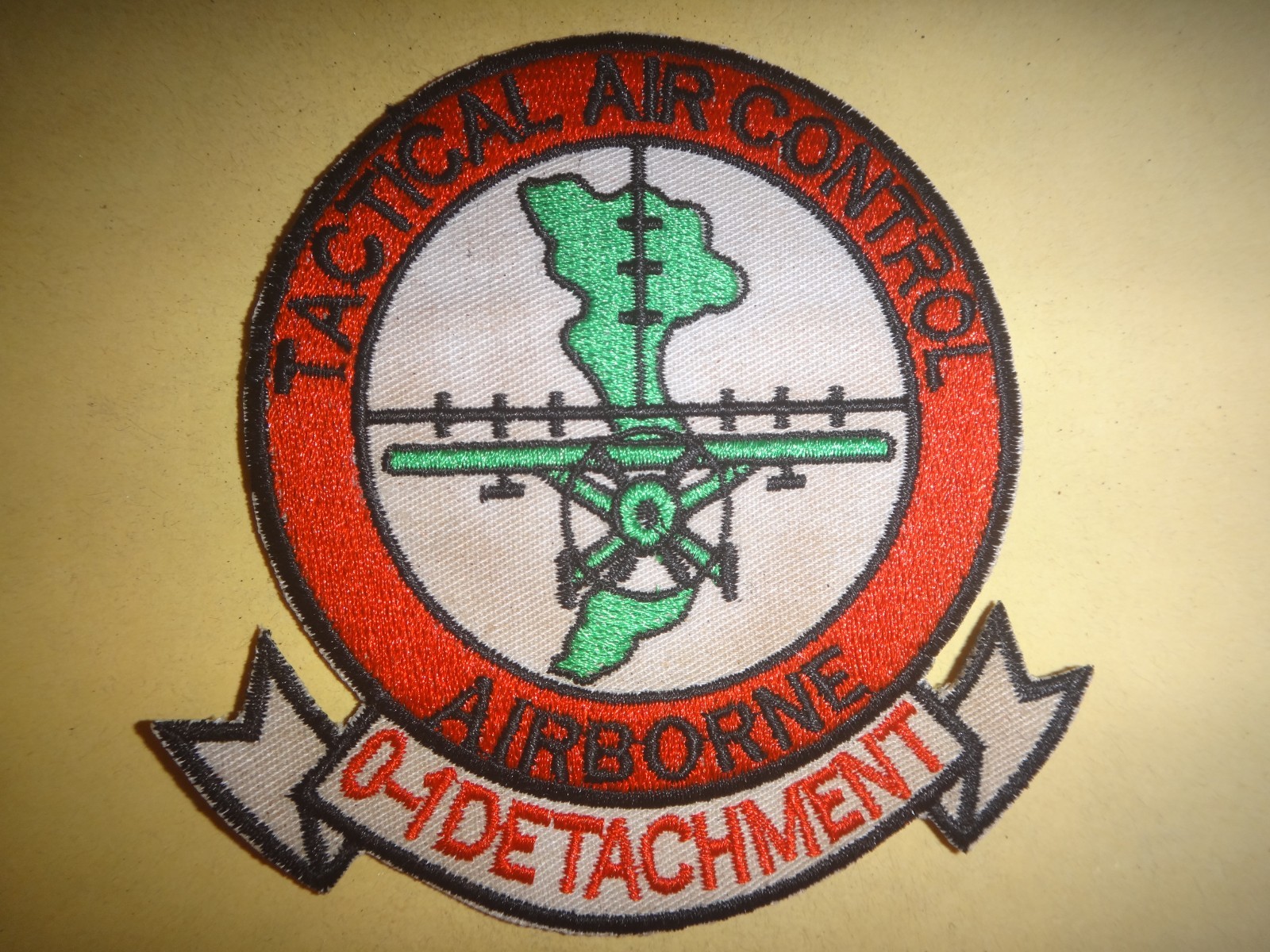 USMC Tactical Air Control AIRBORNE O-1 Detachment Vietnam War Patch