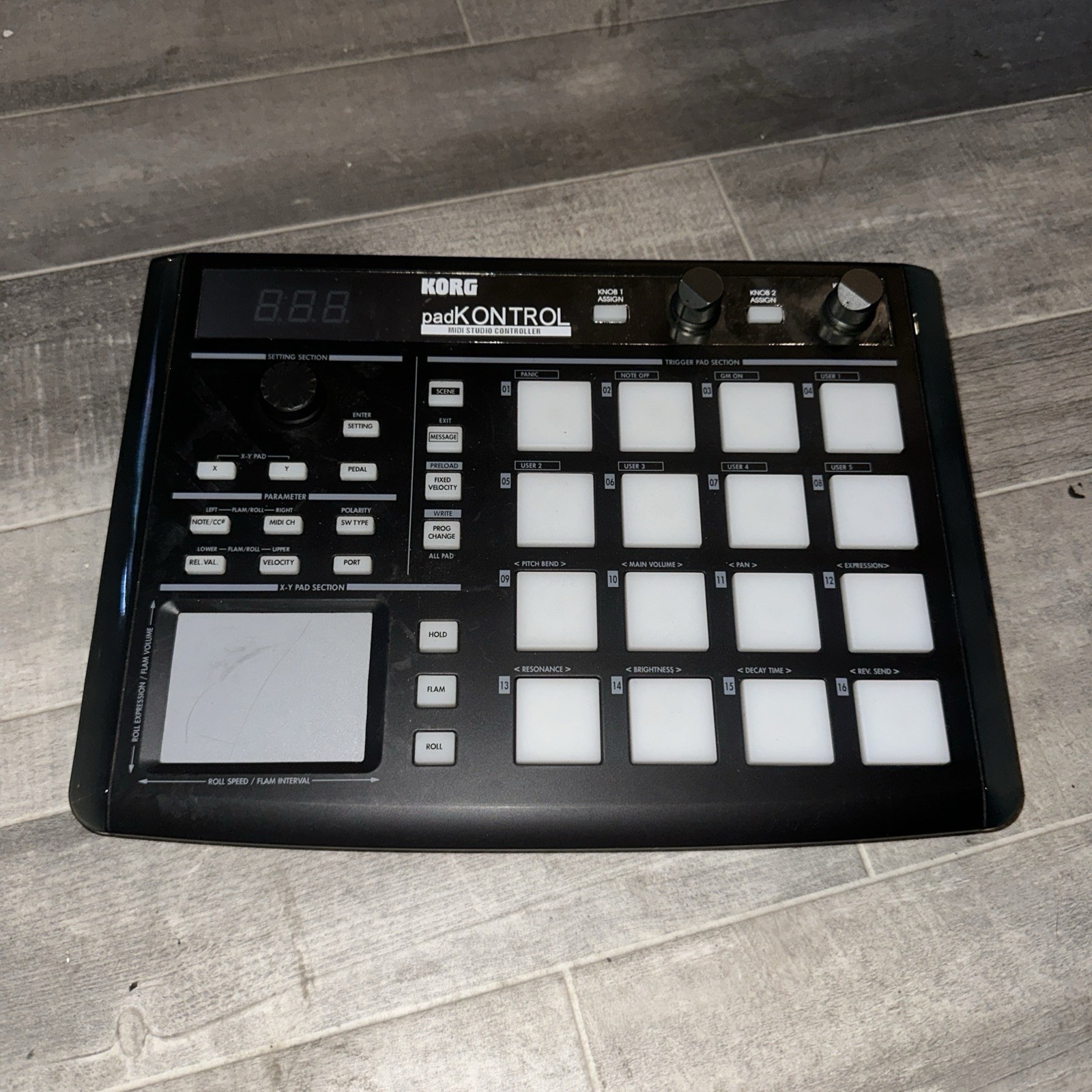KORG PADKONTROL 16-CHANNEL MIDI STUDIO CONTROLLER KPC-1