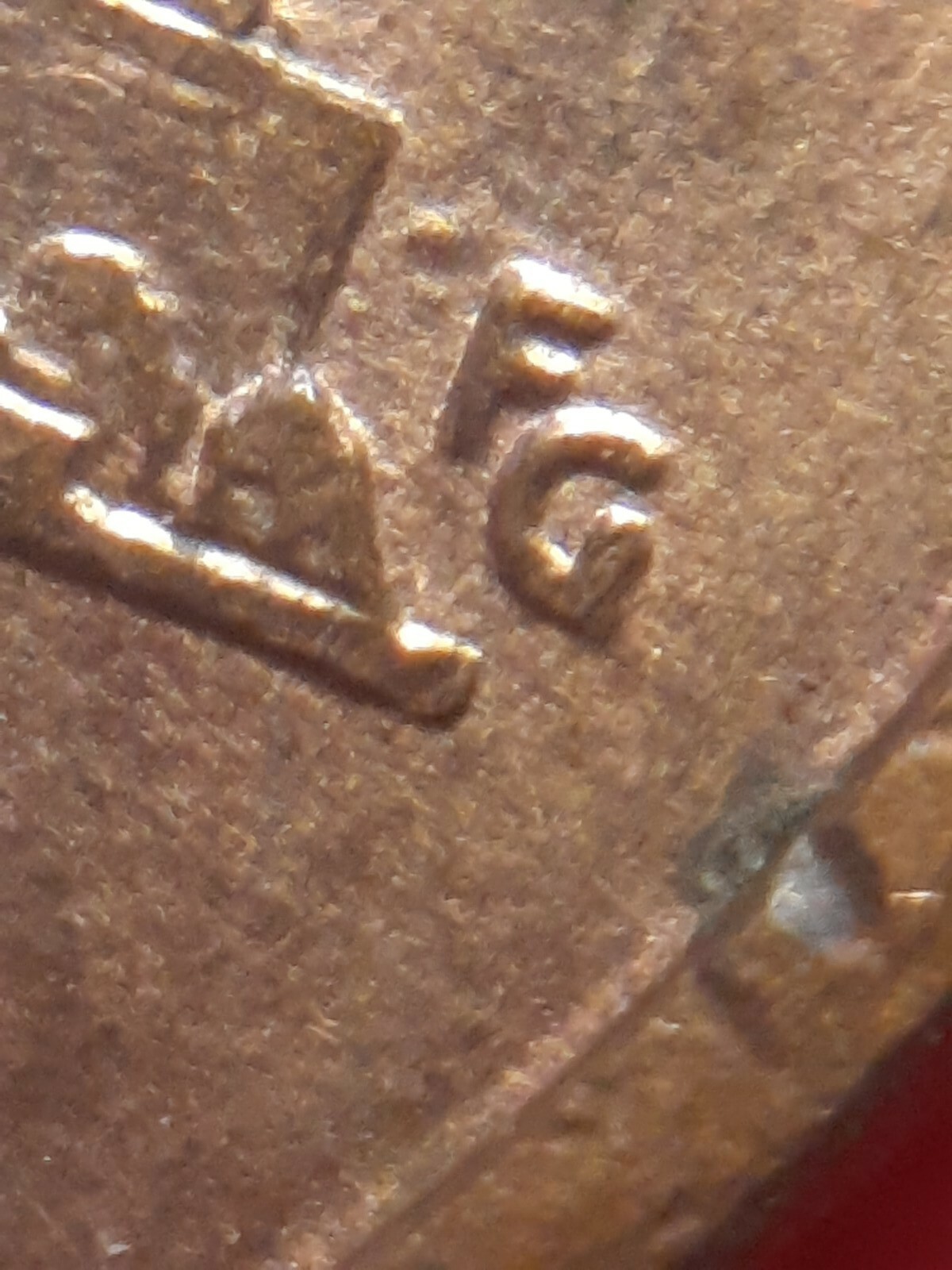 1996 D double die reverse Error on F in FG Cent #4