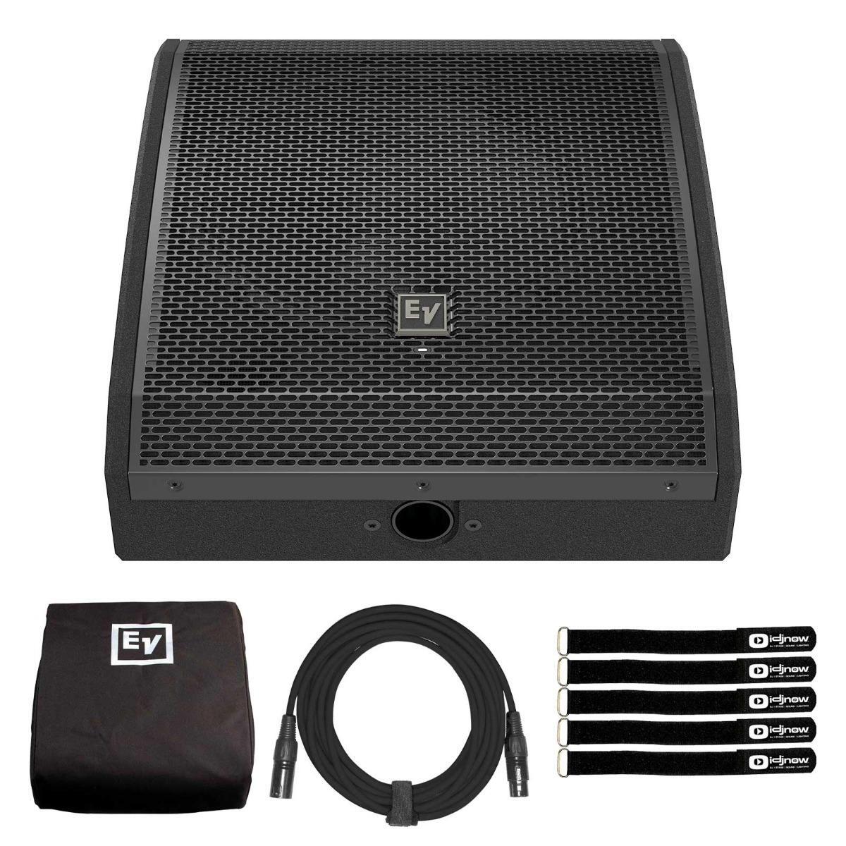 Electro-Voice PXM-12MP 12" Powered Active Black Coaxial Monitor Speaker w Cover