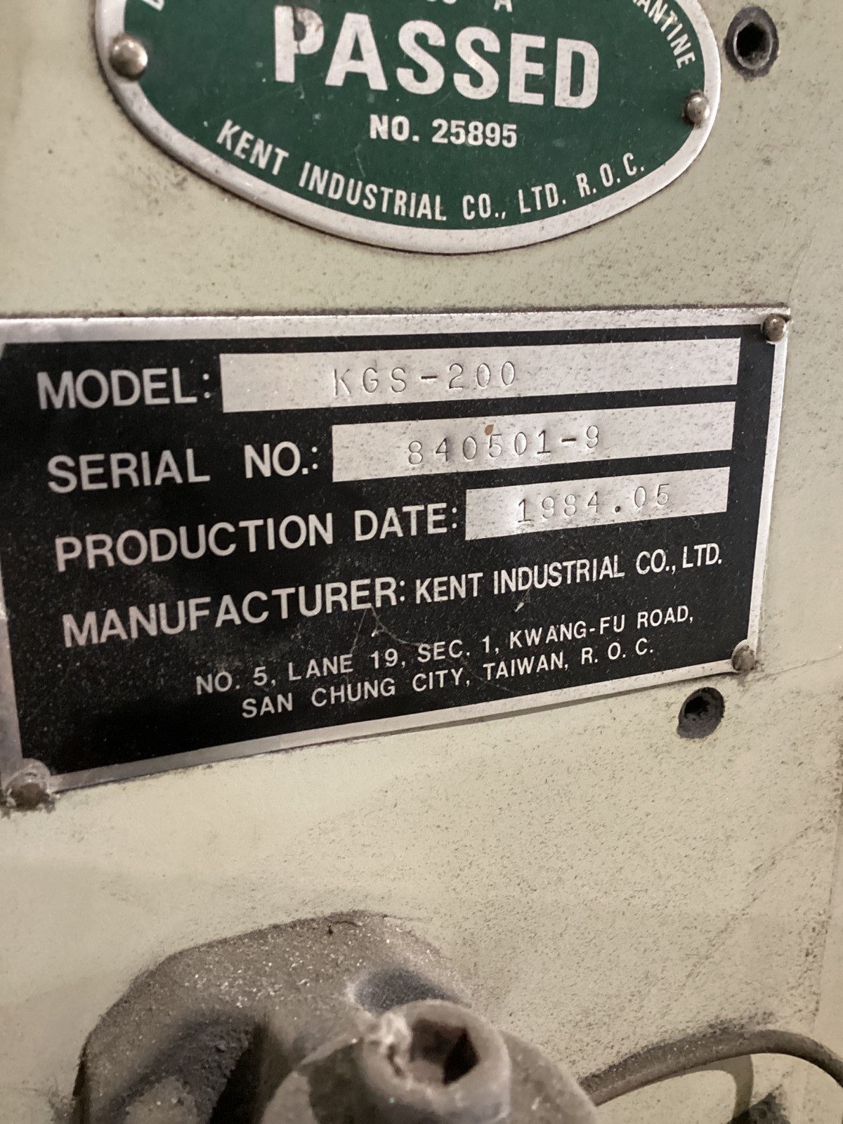 Kent KGS-200 Surface Grinder USED