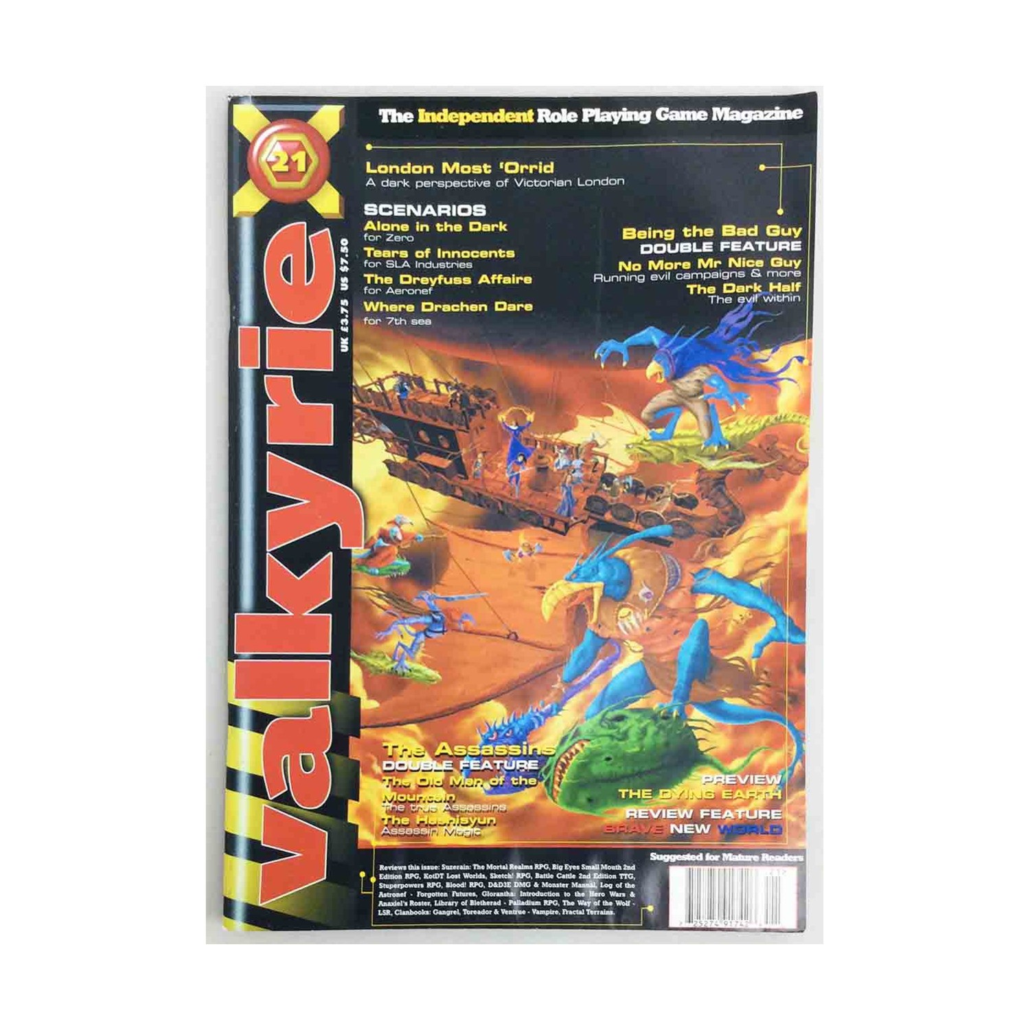 Partizan P Valkyrie  #21 "Running Evil Campaigns, SLA Industries & 7th S Mag VG