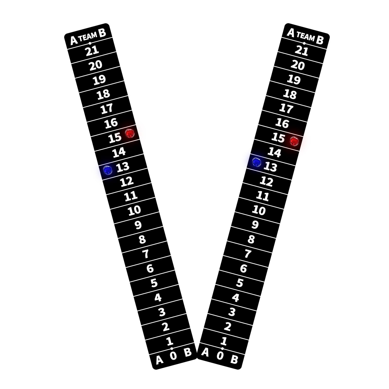 2 Pack Cornhole Scoreboard Decal with Magnetic Score Keepers for Corn Hole Game