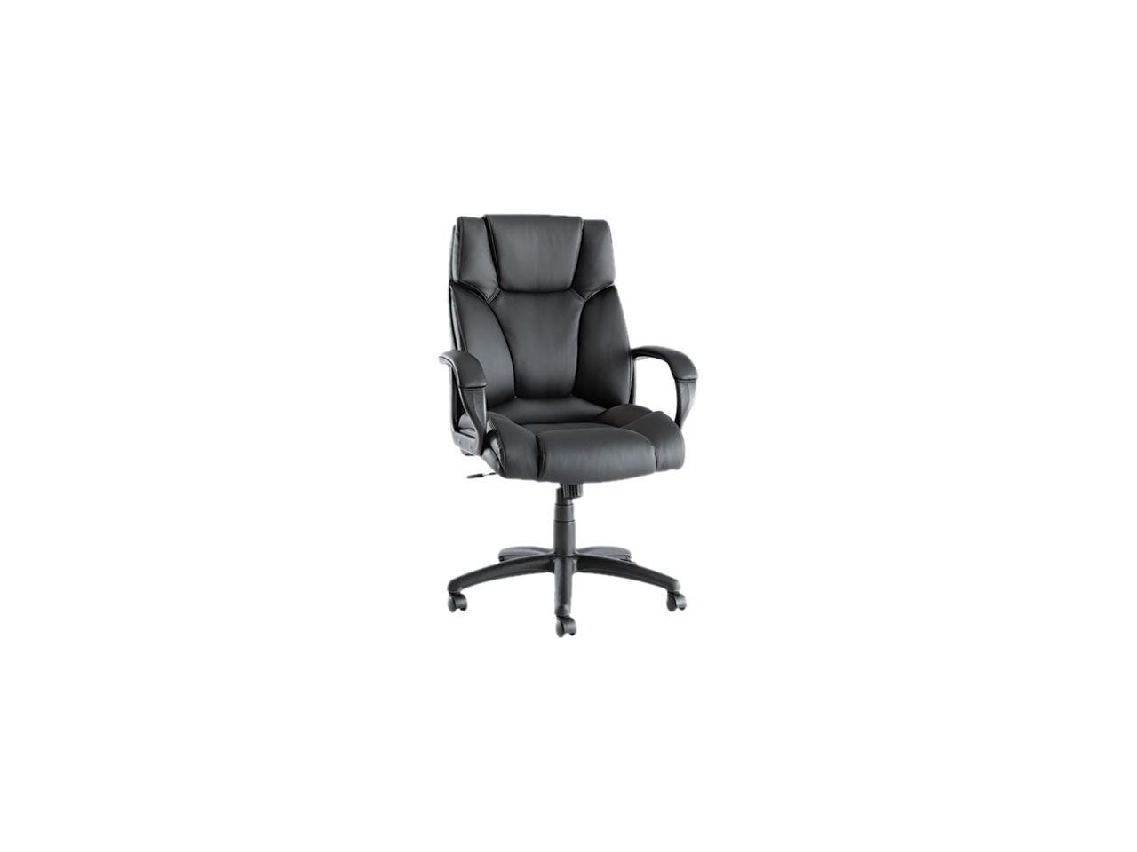 Alera Fraze Series High-Back Swivel/Tilt Chair, Black Leather