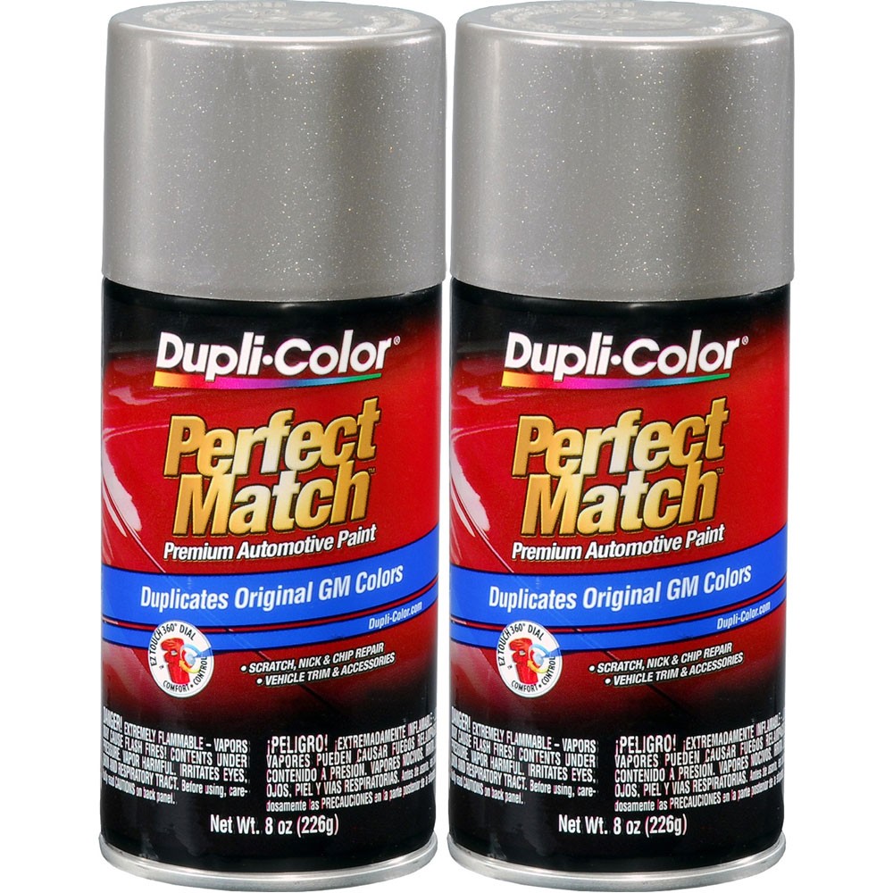 Duplicolor BGM0490 (2-Pack), Perfect Match Aerosol Paint GM WA382E, Met. Pewter