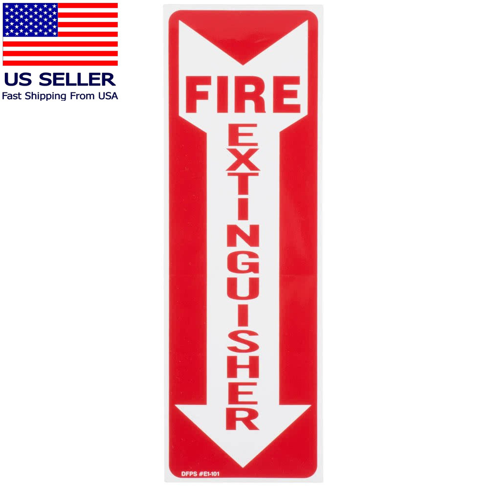 Fire Extinguisher Arrow Signs 3 Pack