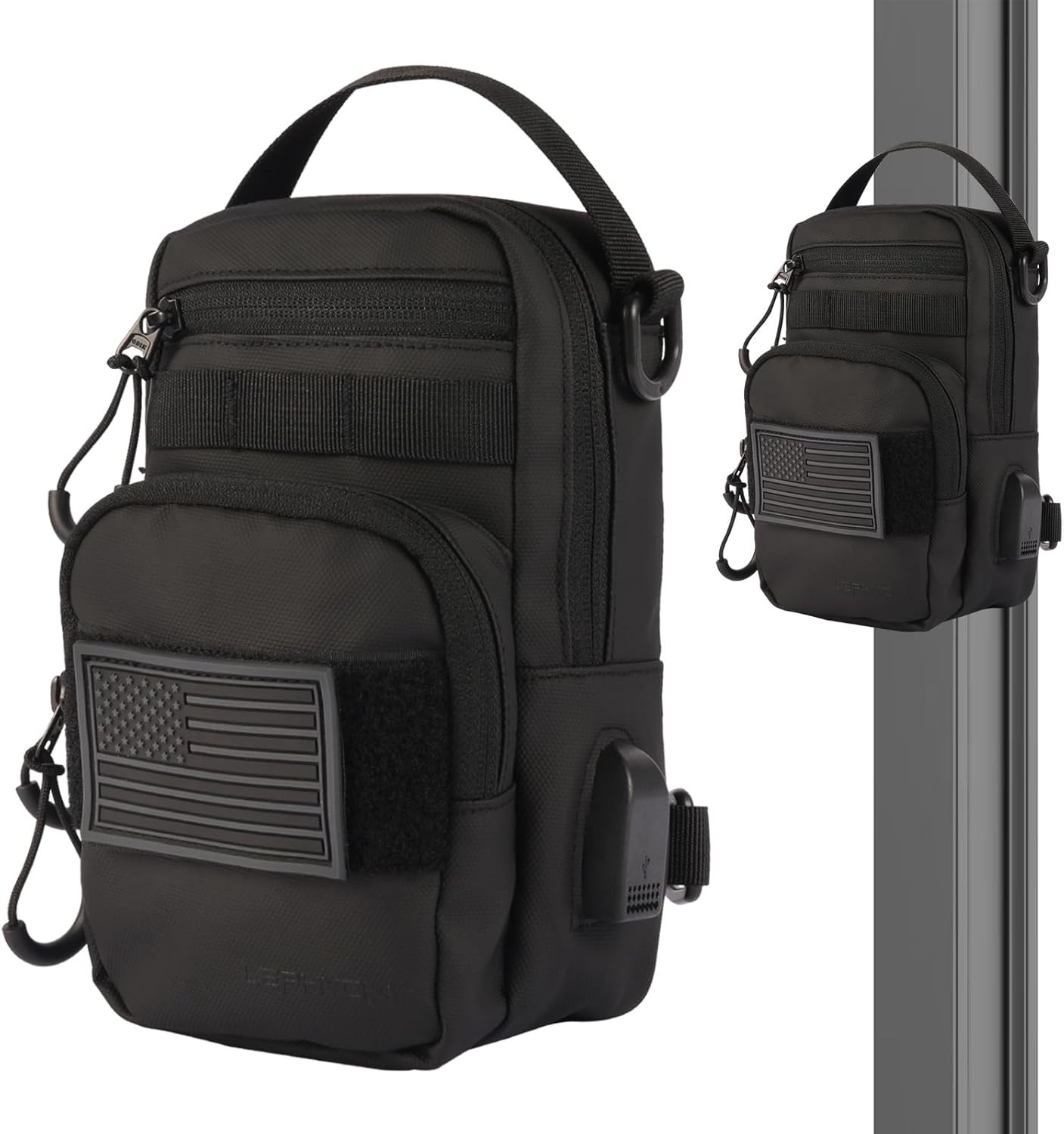 Magnetic Crossbody Gym Bag with USB Port - Ideal for Travel and Sports