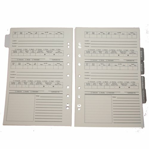 Log Book Binder Replacement Pages Full Set Scuba Diving Dive Pages B300