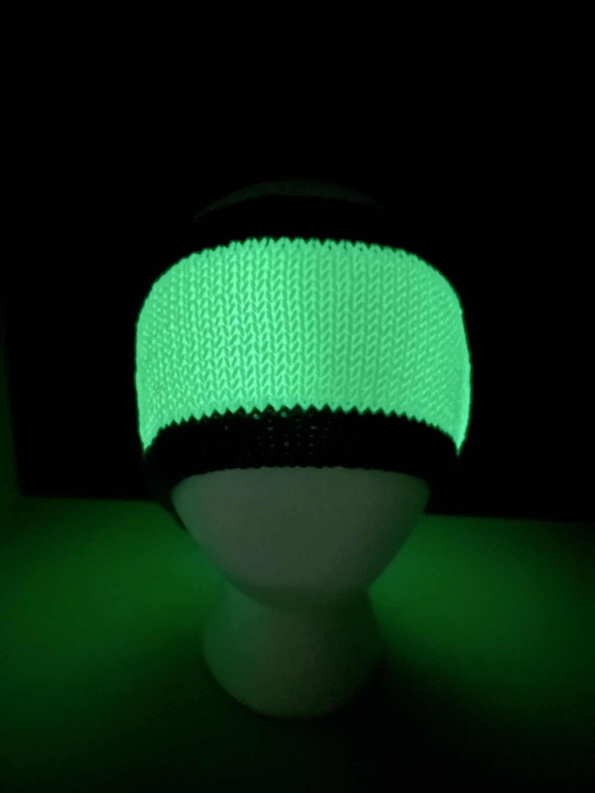 ILLUMINATING Glow in the Dark Unisex HEAD BAND Hand Knitted