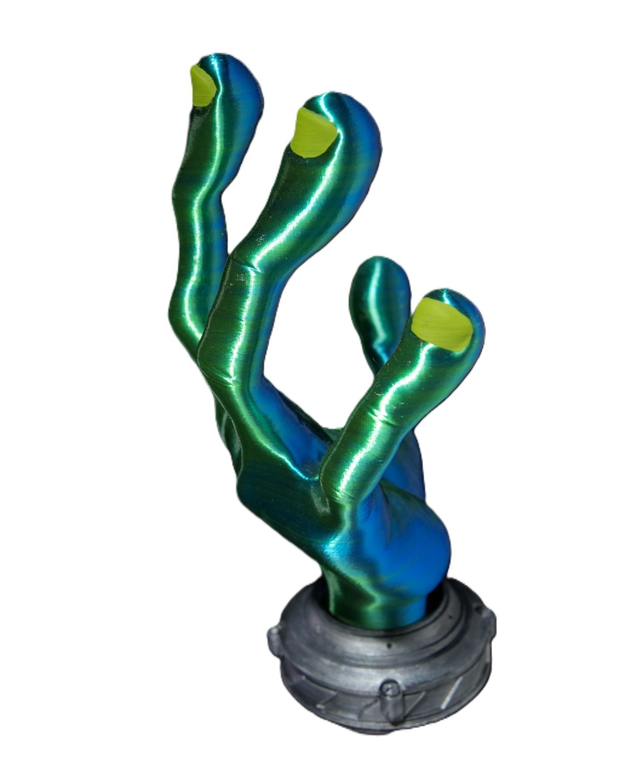 4-Finger Alien Hand Controller Holder Stand for PS5 Xbox - 3D Printed Decor