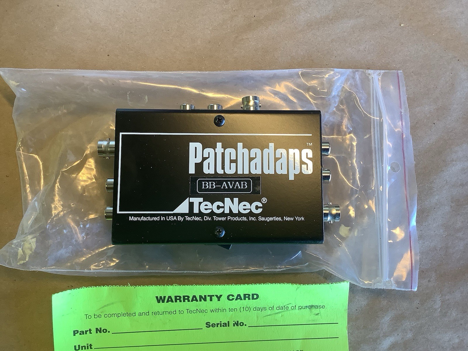 Patchadaps TecNec BB-AVAB Camera Box New