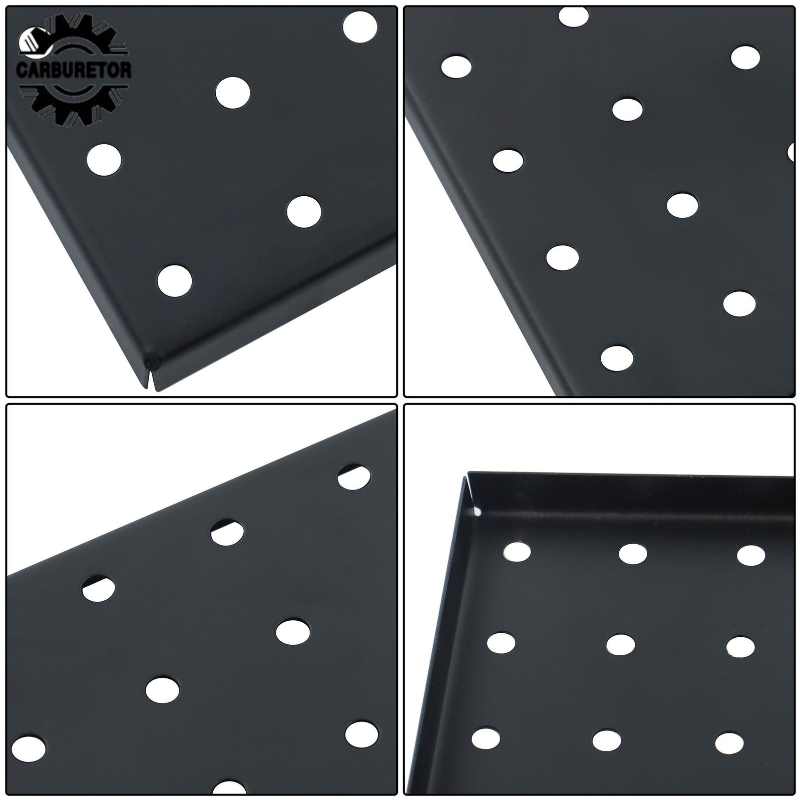 4 Pack 12 × 12 Inch Metal Pegboard Panel Wall Organizer Panel Storage Hanger