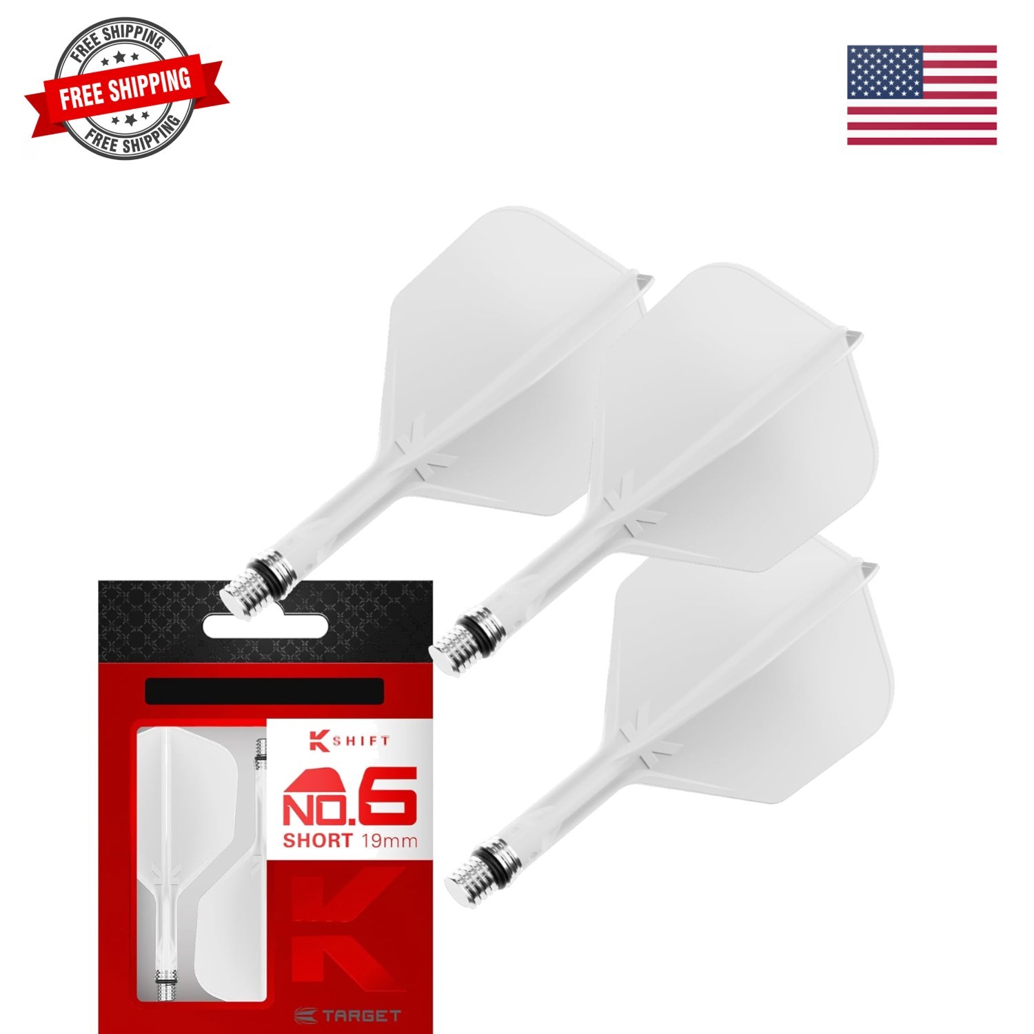 K-Shift No.6 Integrated Flights & Shafts | K Shift No.6 Flight & Shaft System...