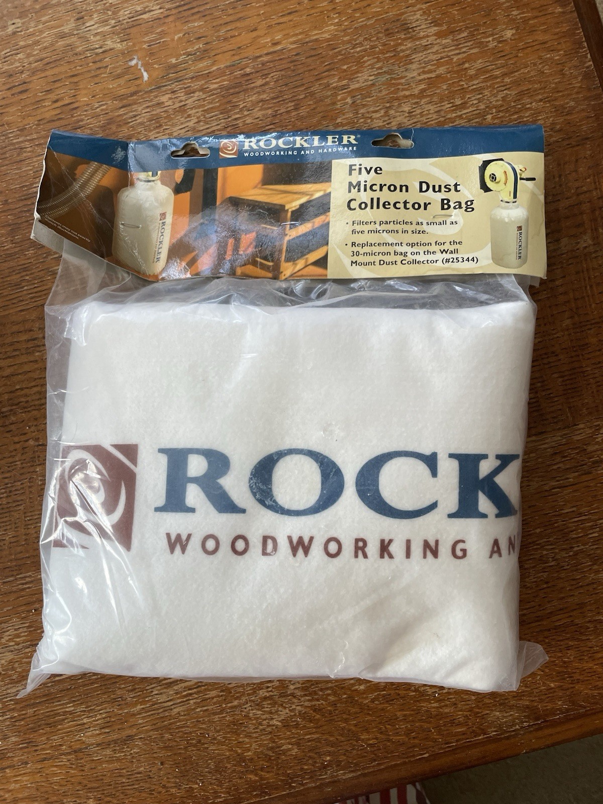 Rockler 5 Micron Dust Collector Bag for Wall Mount #25344 30-microns NEW