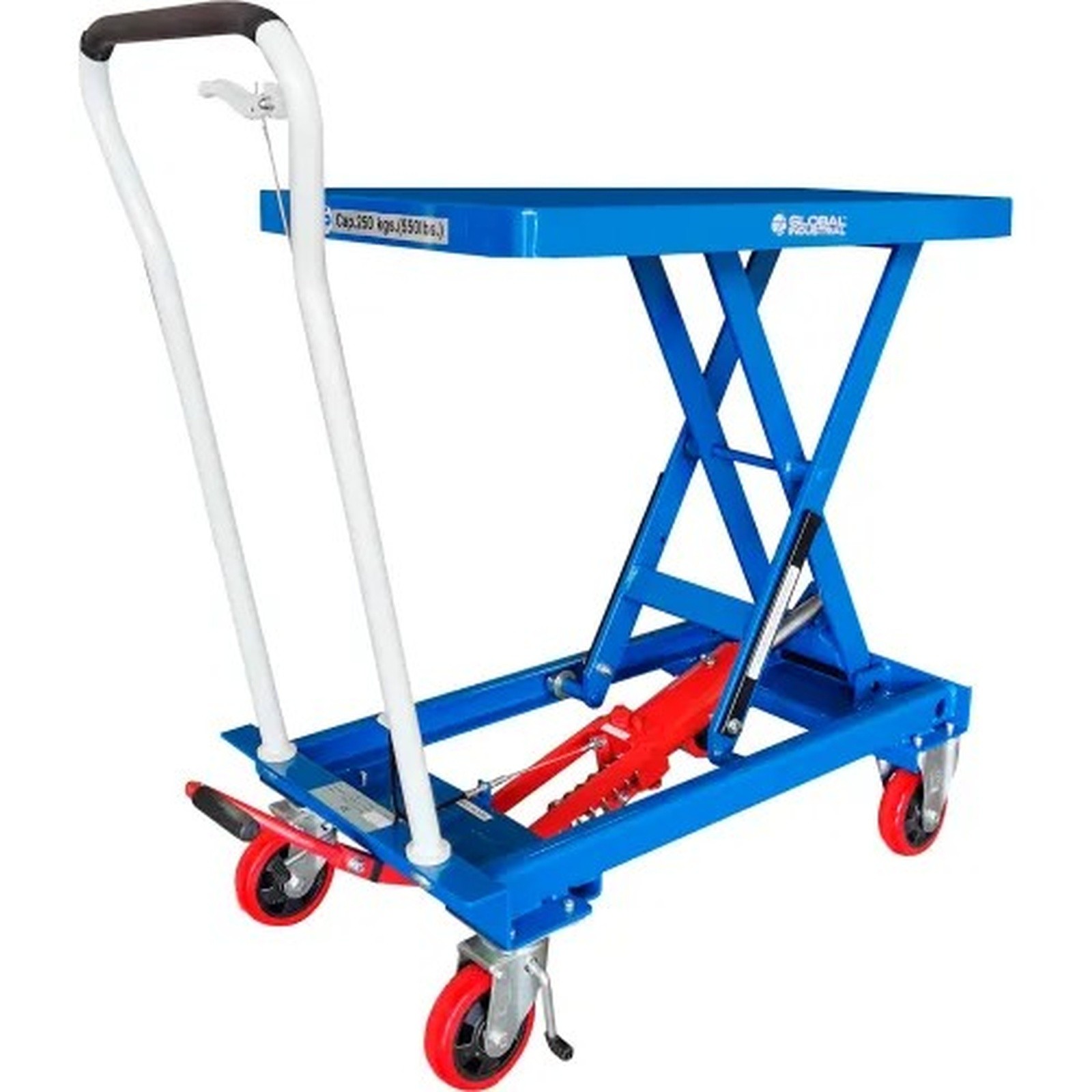 Mobile Single Scissor Lift Table, 32" x 19" Platform, 550 Lb.Capacity
