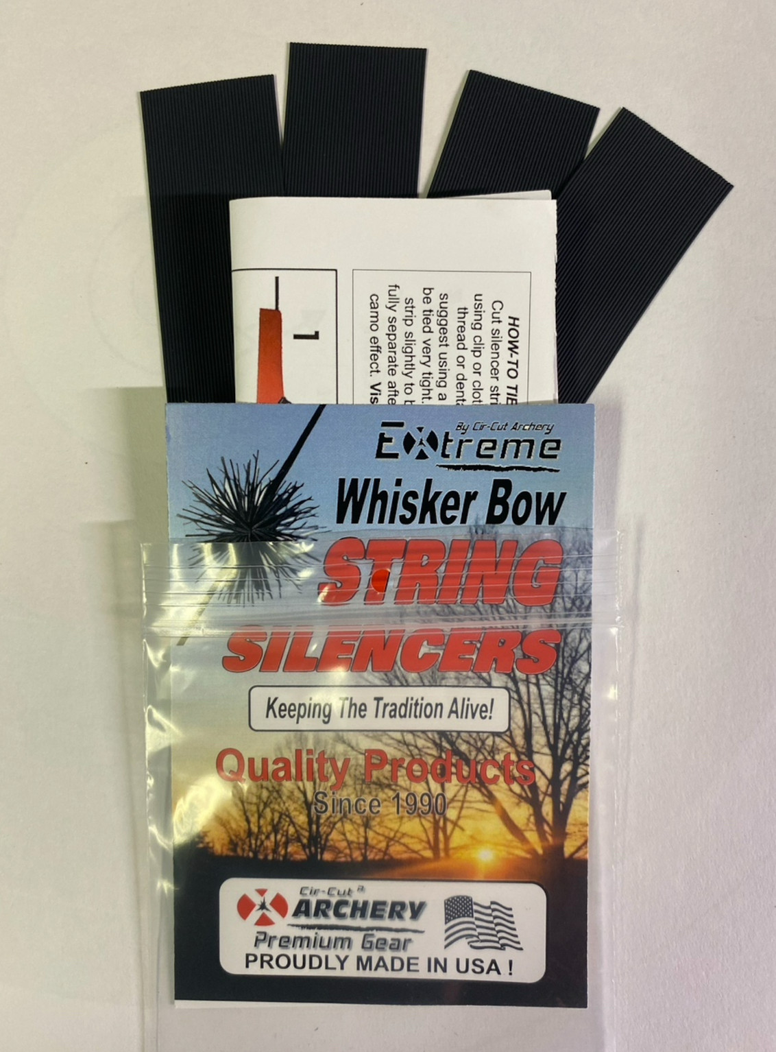 Whisker Bowstring Silencers Rubber Noise Reducing Hunting Archery Bow Compound