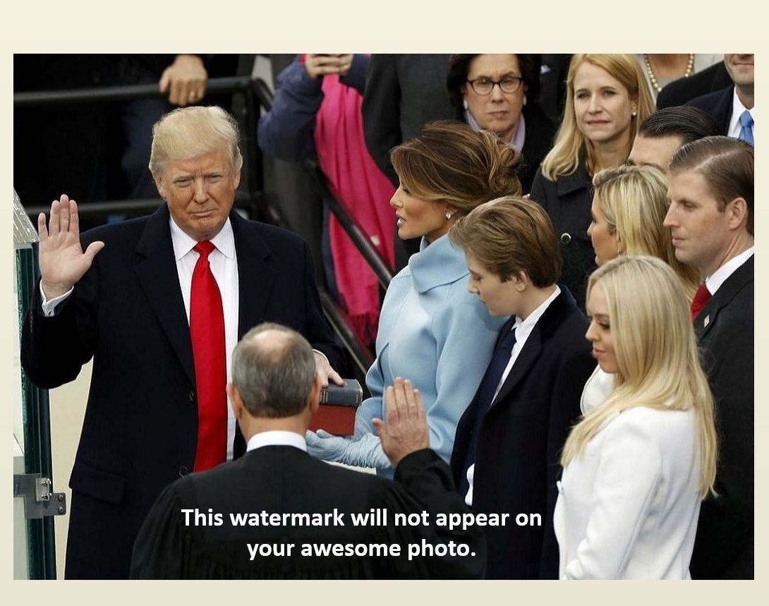President Donald Trump Sworn in PHOTO Oath of Office, Inauguration Trump Family