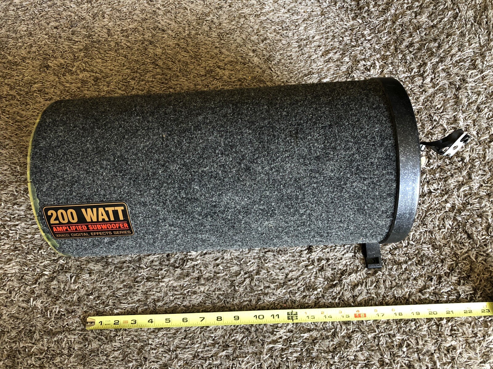 200 Watt Kraco Digital Effects Series Amplified Subwoofer Bazooka As Is AT
