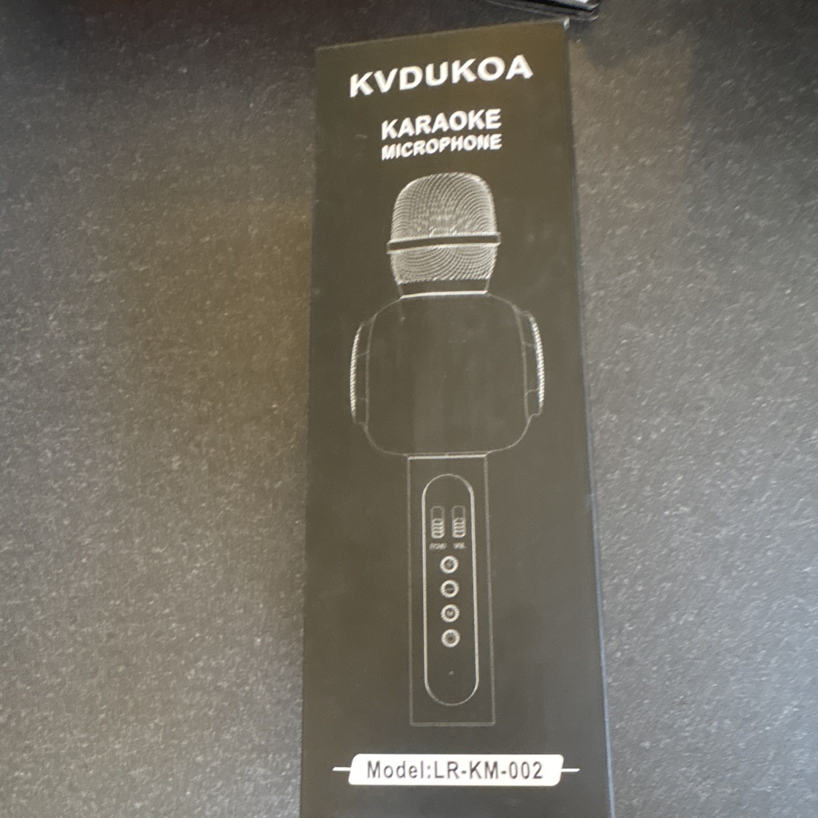 KVDUKOA Karaoke Microphone LR-KM-002 Handheld/Stand-Held Black