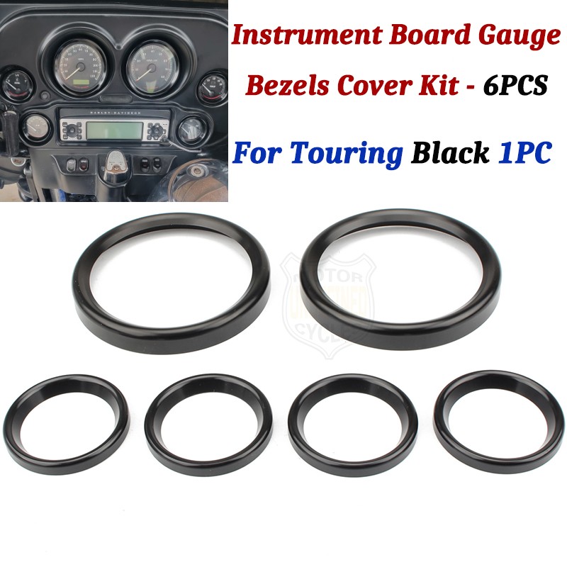 CNC Instrument Board Gauge Bezel Kit Cover For Harley Touring Street Road Glide