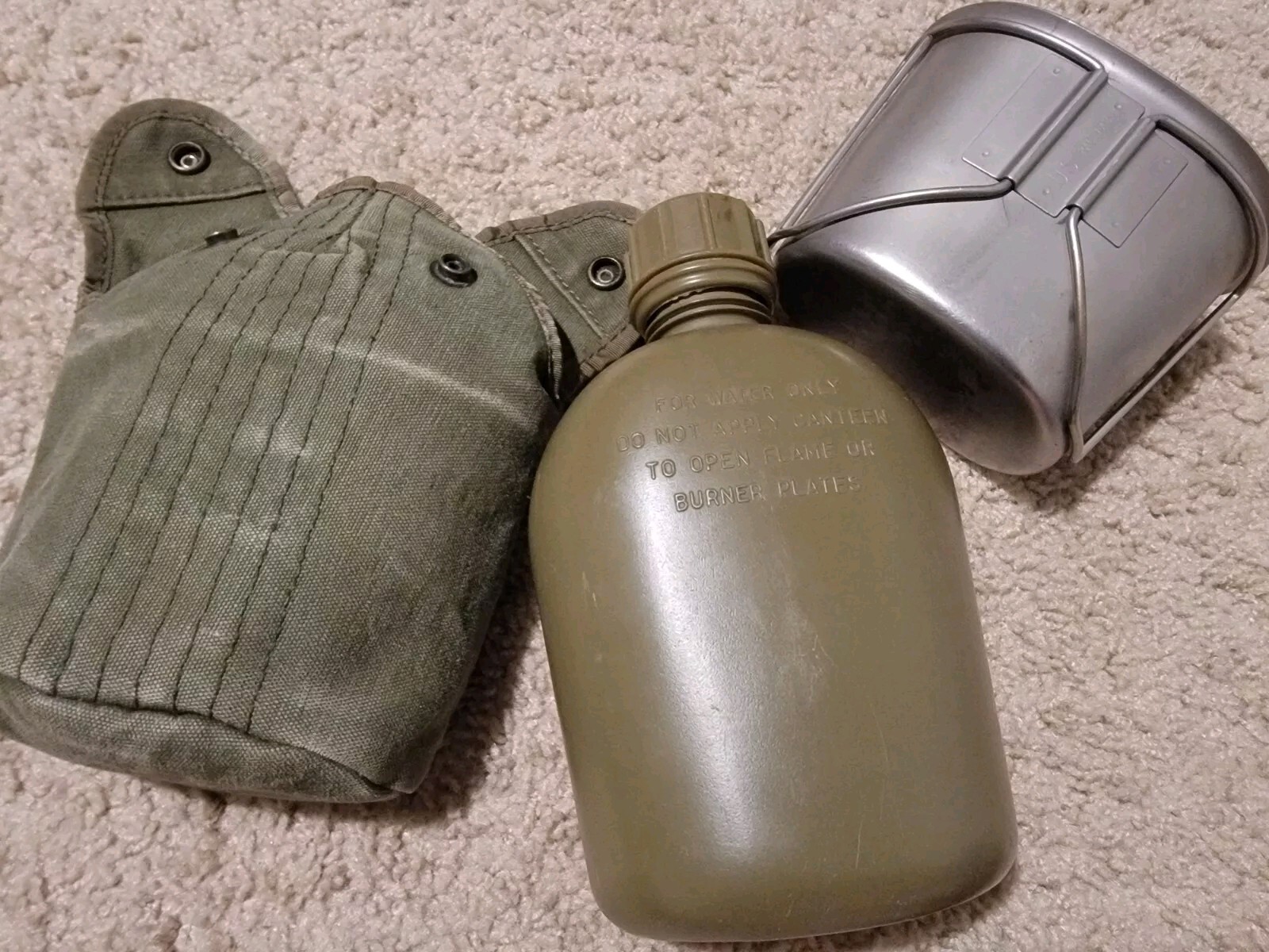 Vietnam M-56 Canteen cover ,  canteen dated 66, and cup