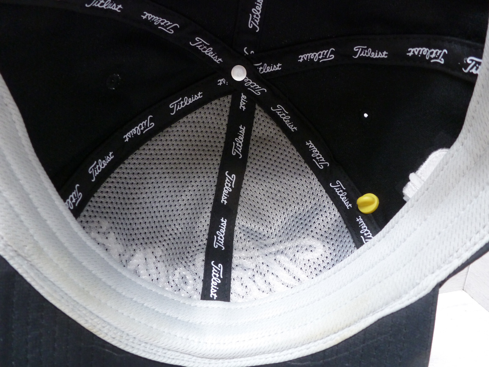 Titleist Tour Performance Pro V1 FJ Black Hat Cap Adjustable w/Golf Pin