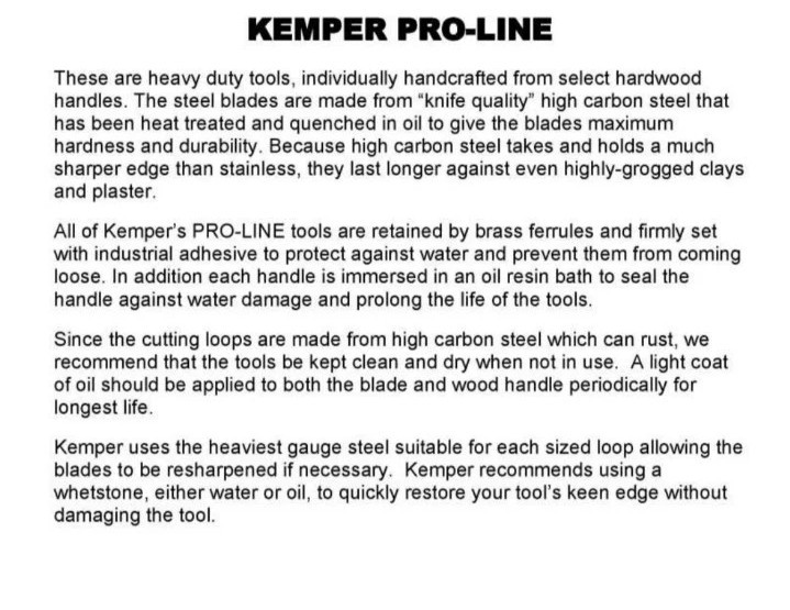 Kemper Tools PTM80 .2 Dia Egg Shaped Pro Line Trimming Tool