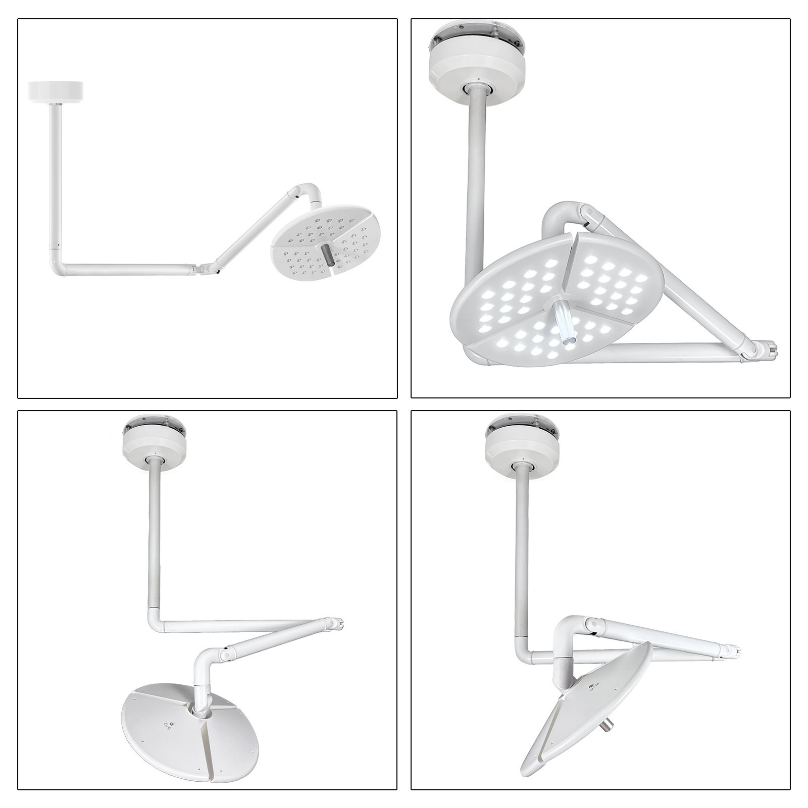80W Dental 45 Leds Shadowless Surgical Light Ceiling-Mounted Veterinary Light
