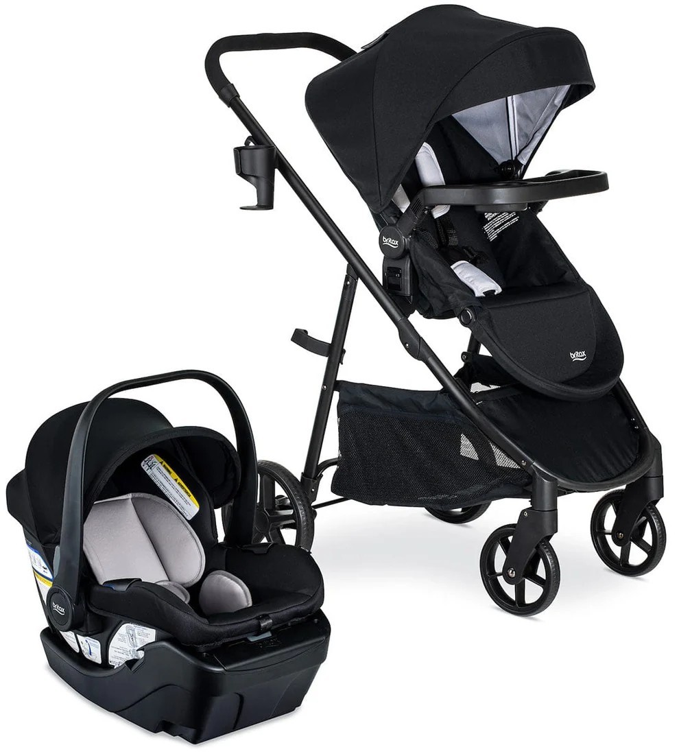 Britax Willow Brook Travel System, Onyx Glacier New! Creased Box w/ Warranty