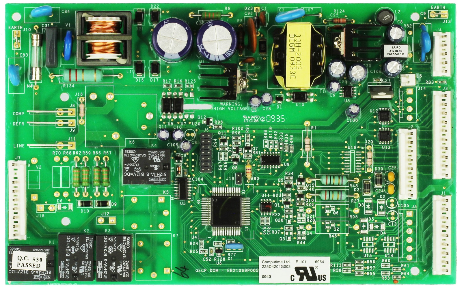 GE Refrigerator WR55X10968 225D4204G003 Main Control Board Assembly