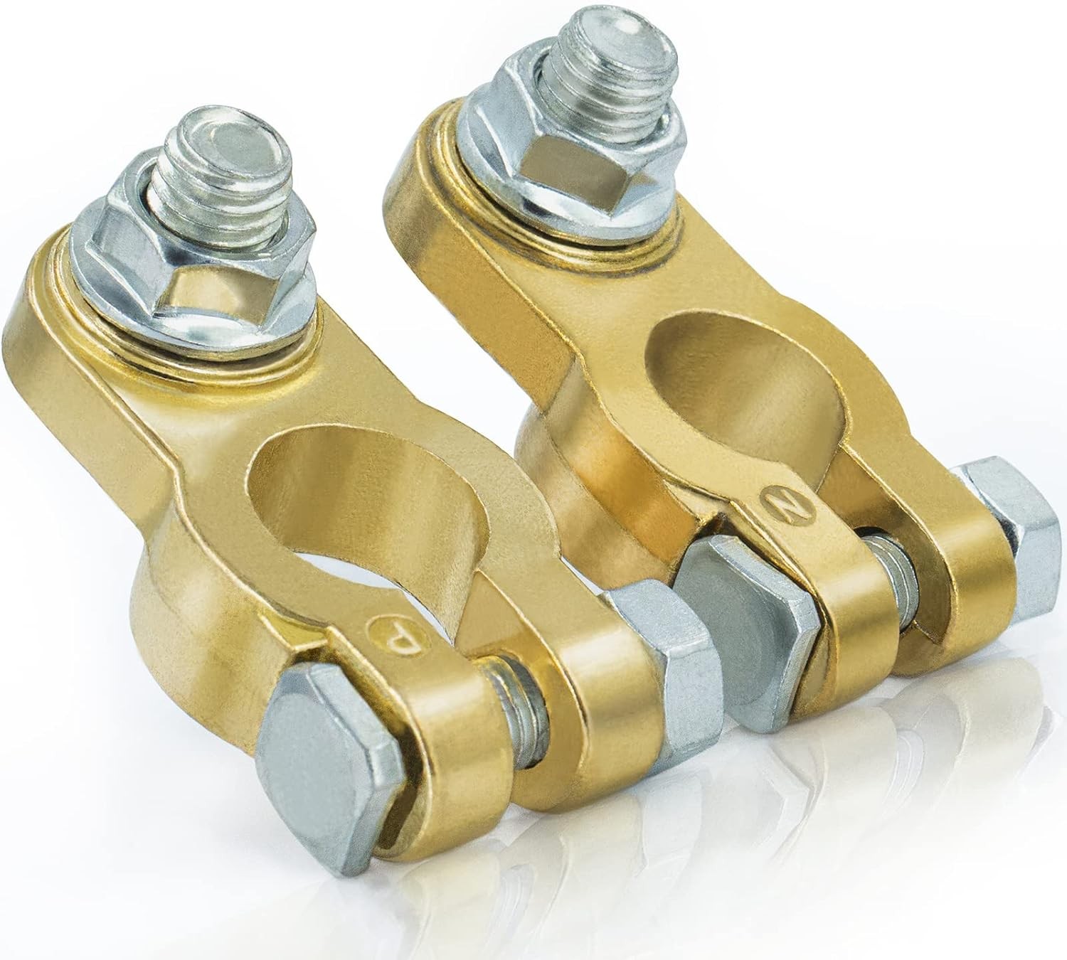 Heavy Duty Top Post Battery Terminal Connectors Car Truck Boat RV 1 Pair