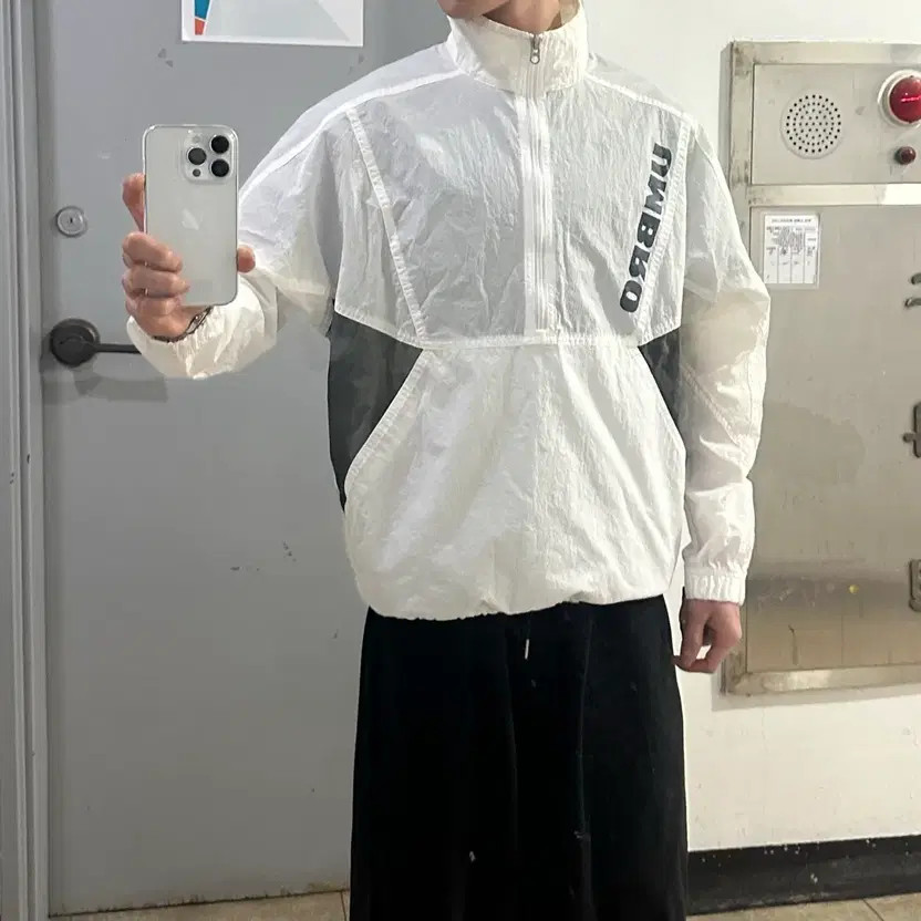 Umbro White Anorak Windbreaker Official