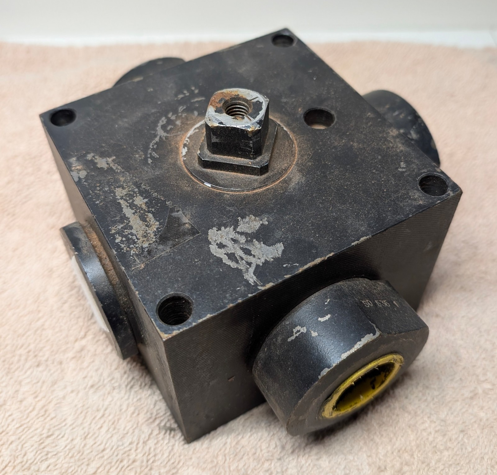 New PARKER  4 Way 3 Position Pneumatic Valve  3/4" NPT .67" Shaft