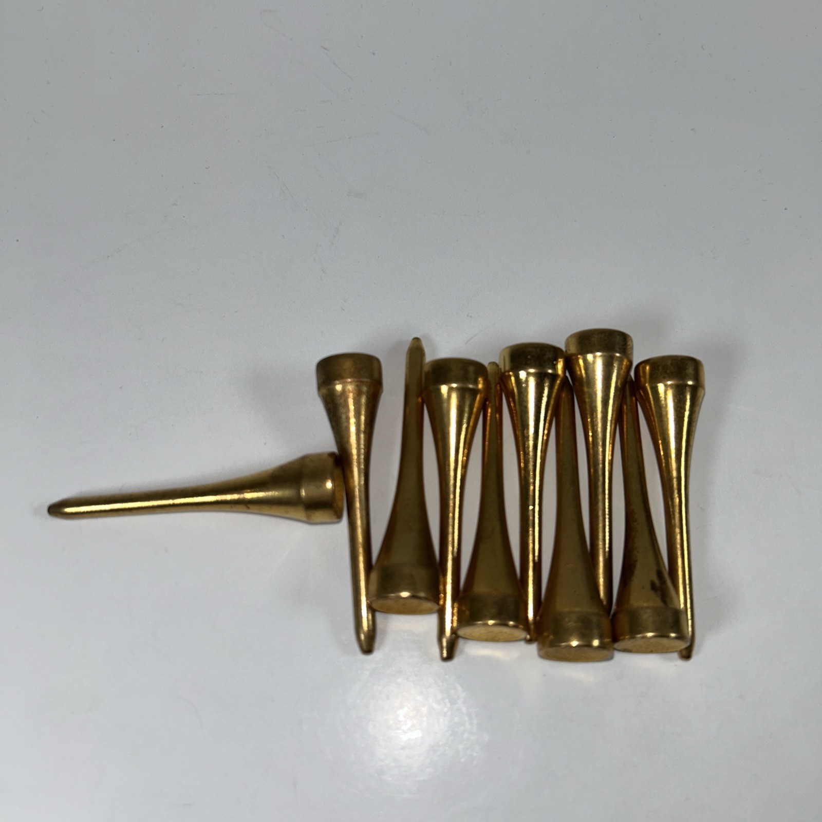 Vintage Brass/Gold Tone Golf Tees (lot of 10)