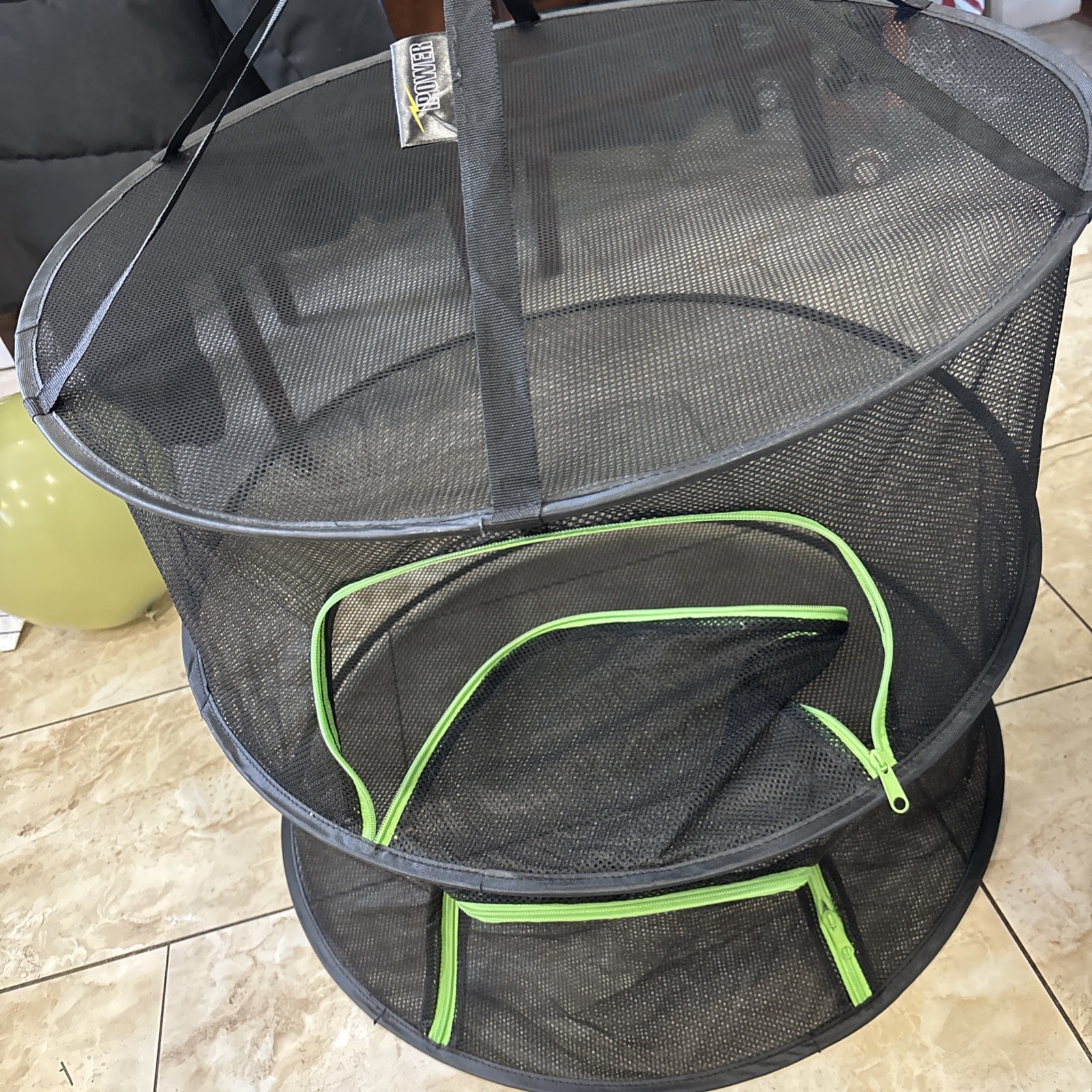 Herb Drying Rack Hanging 2 Layer 24'' with Opendoor & Hook Dry Mesh “Ipower”